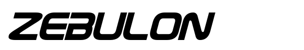 Zebulon font preview